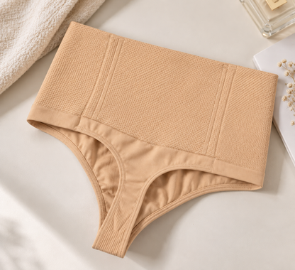 LIEBEANDCO High-Waisted Shaping Thong — Boned, No-Roll Waistband